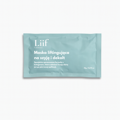 Maska przeciwstarzeniowa na szyję i dekolt