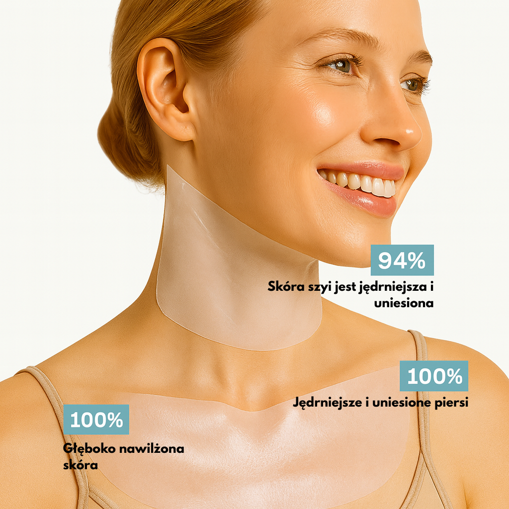 Maska przeciwstarzeniowa na szyję i dekolt